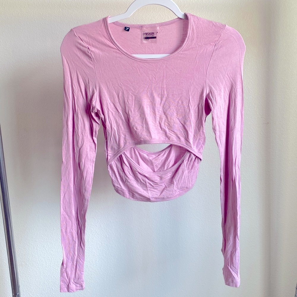 Gymshark Long Sleeve Crop Top (S)